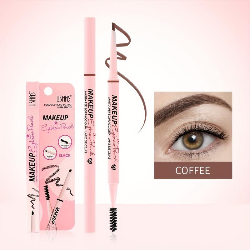 Product Introduction of USHAS Rotating Eyebrow Pencil, Waterproof, Sweatproof, Non-bleeding, Long-lasting, Non-smudging, Natural Makeup 9