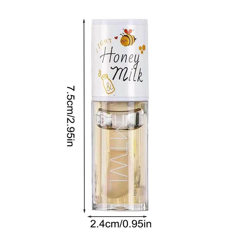 Long Lasting Moisturizing Lip Oil Honey White Peach Lip Oolong Lines Desalination Tender Repair Moisturizing Cosmetics 4