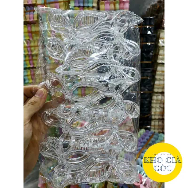 Cặp Tóc Hình Nơ Chất Liệu Nhựa Siêu Bền, Không Gãy Duyên Dáng Phong Cách Hàn Quốc Xinh Xắn Dành Cho Nữ 6