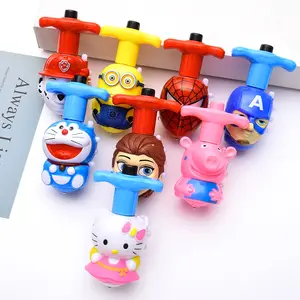 Mainan Gasing LED Flash Top Mainan Gangsing Karakter 3D Light & Music Lampu