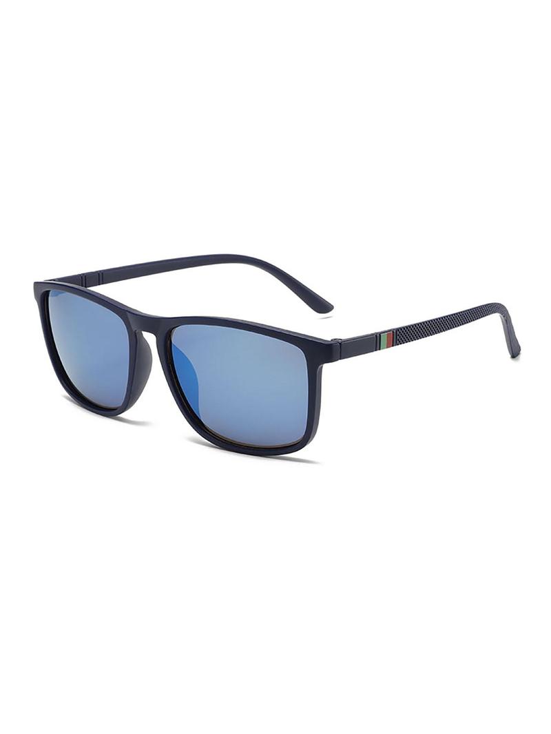 Product Introduction of Unisex Simple Style Square Frame Sunglasses, Trendy Casual Sunglasses for Everyday Use, Fashion Accessories for Outdoor Activities 1