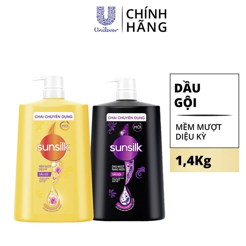 Dầu gội Sunsilk hỗ trợ làm sạch và Dưỡng Tóc mềm mượt tóc cho mái tóc ngát hương 1400G [5]