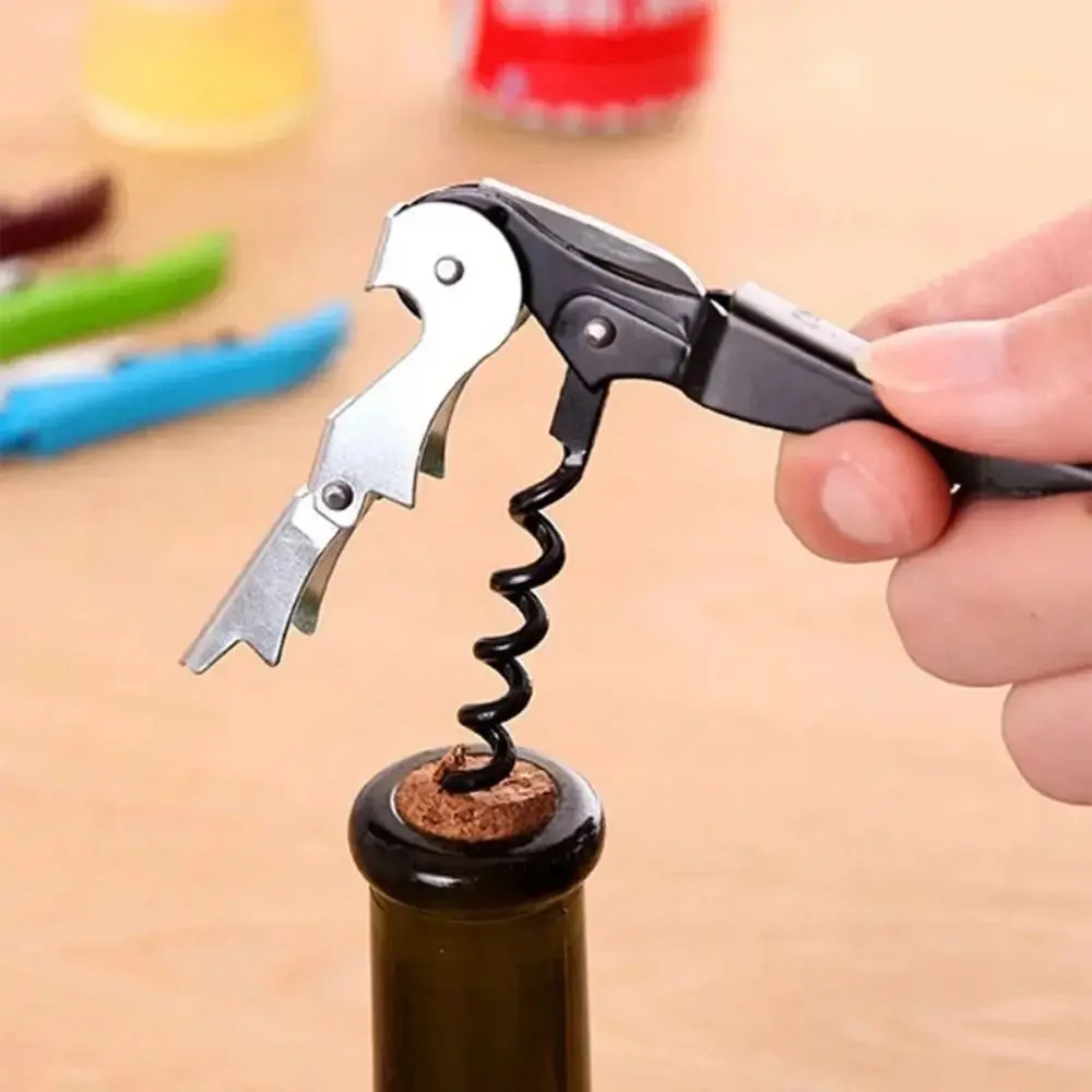 Bar Tool Multifunction Corkscrew Portable Wine Opener Durable Beer Bottle Can Opener Casual Gifts