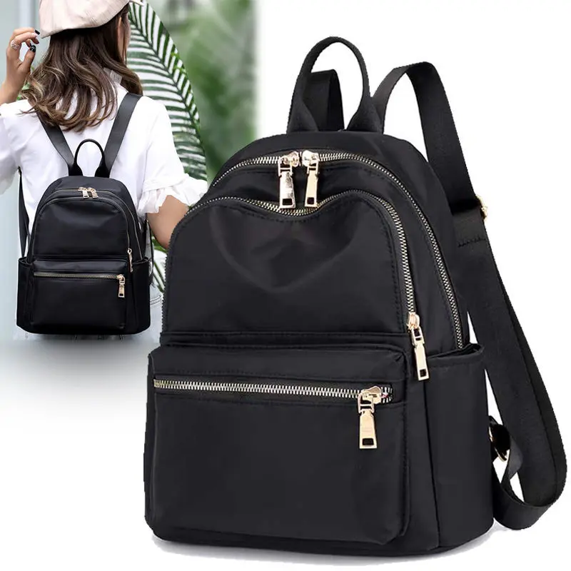 Waterproof Oxford Cloth Backpack for Women Korean Style 2024 New Large Capacity Travel Backpack All-Matching Fashion Student Schoolbag