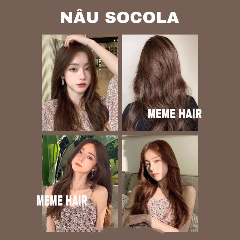  Combo Thuốc Nhuộm Tóc Nâu Socola - Không Cần Tẩy 