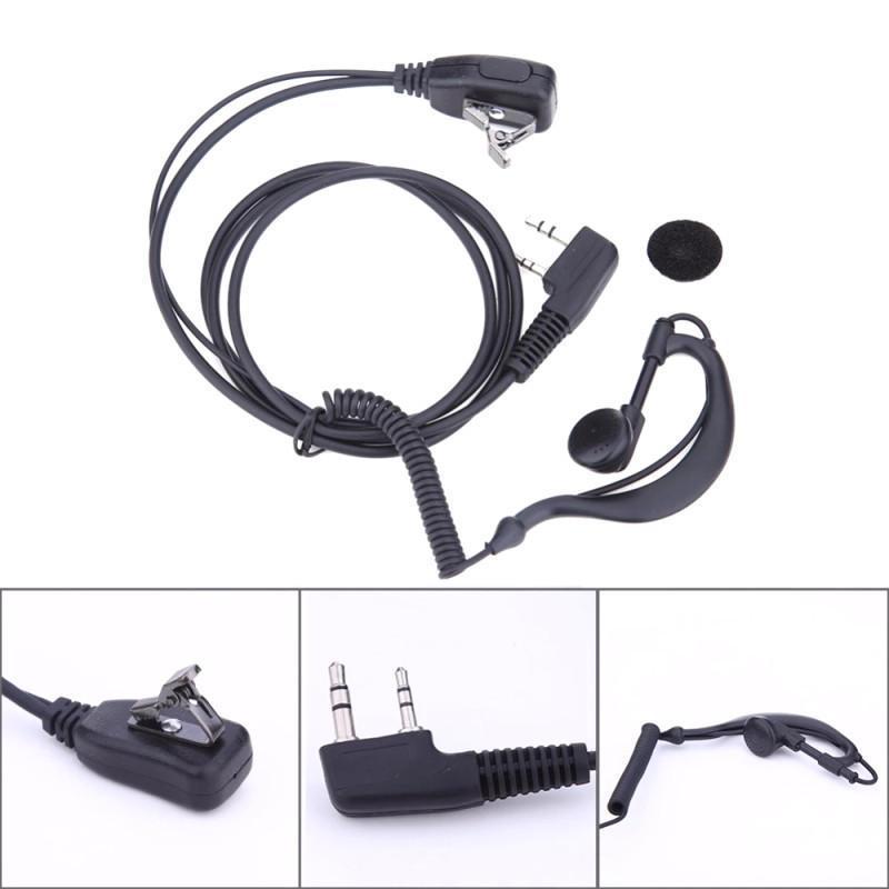 Safety Earphone Headset PTT Microphone For Kenwood Baofeng Walkie Talkie 1