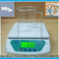 Gambar Winox Double Wall Glass Cup 480 ml (16,2 oz) - Set 2 Pcs dari Bursa Dapur Mall Kota Administrasi Jakarta Barat 2 Tokopedia