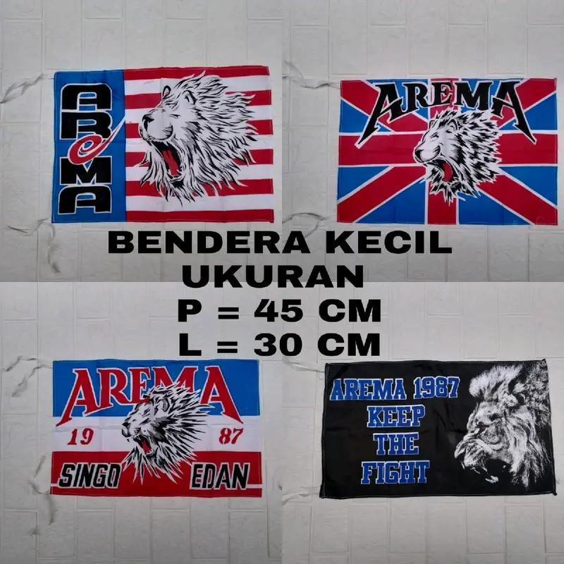 BENDERA AREMA UKURAN KECIL 0