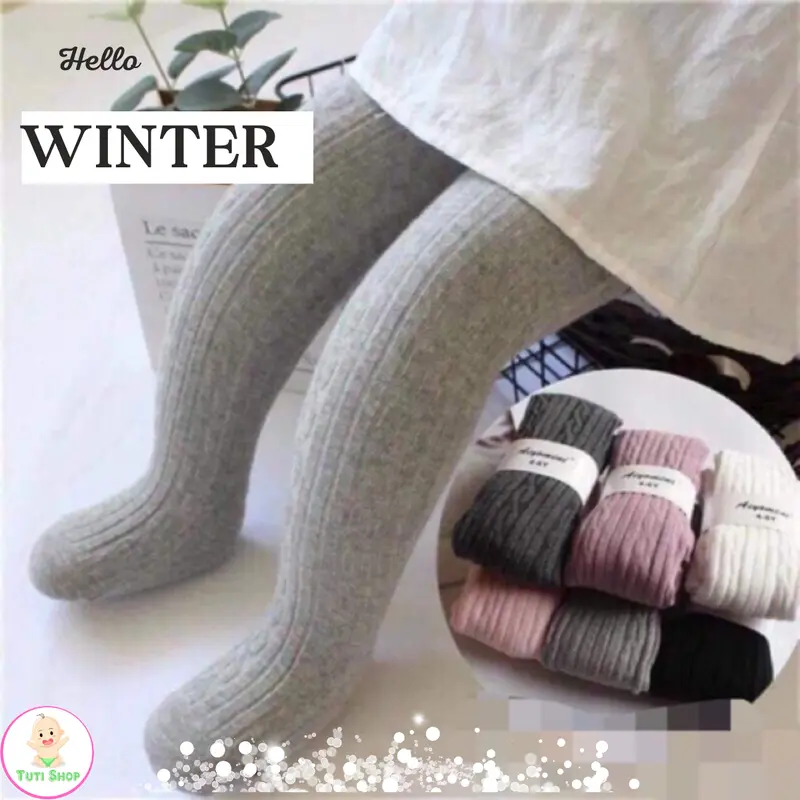 Quần tất len có bàn, quần legging, vớ quần,  quần tất cho bé gái từ 3 tháng đến 6 tuổi 8