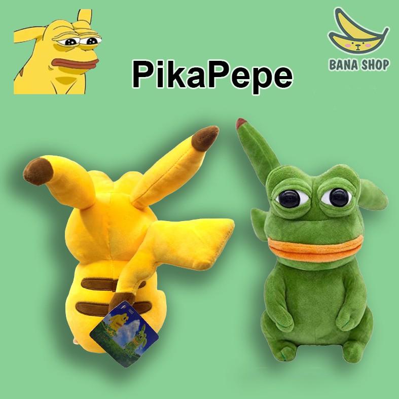 Gấu bông ếch xanh Pepe pikachu siêu bựa dành cho vozer