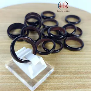 GROSIR 10pcs CINCIN kokka ASLI BULAT POLOS Htm kaukah kaokah koka
