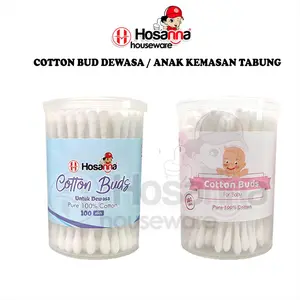 Cotton Buds Dewasa Anak Kemasan Tabung