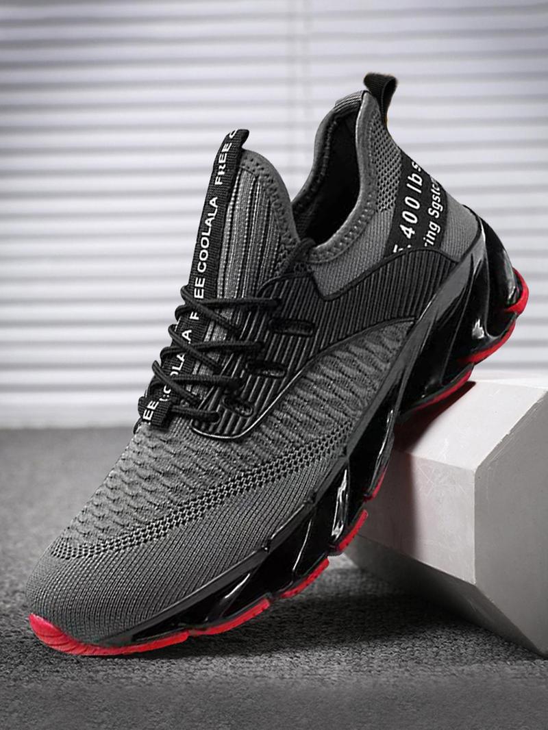 Product Introduction of Men's Mesh Breathable Lightweight Sports Running Shoes, Casual Comfortable Sports Shoes, Male All-match Round Toe Sneakers for Daily Wear 6