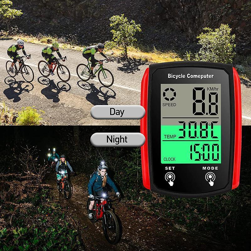 Touch screen bicycle wired stopwatch Speedometer odometer English ...