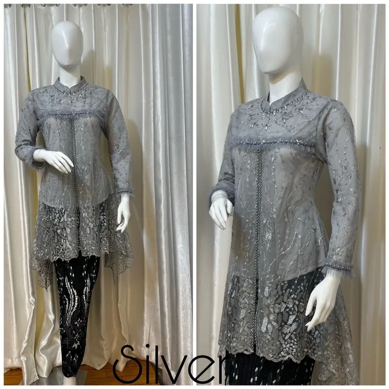 Kebaya Modern Baby Doll Payet Polos 4