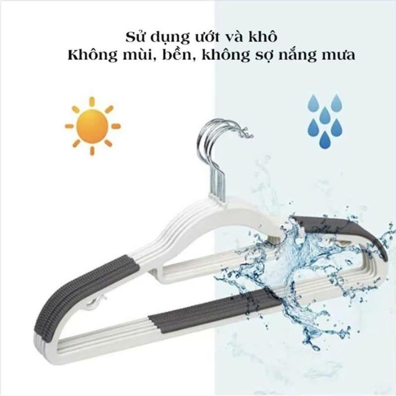 [HÀNG MỚI] COMBO30 MÓC TREO QUẦN ÁO CHỐNG TRƯỢT , móc xoay 360, Dẻo dai, sang trọng, giữ form quần áo. nhần hàng lỗi đổi (giao màu màu ngẫu nhiên) 1