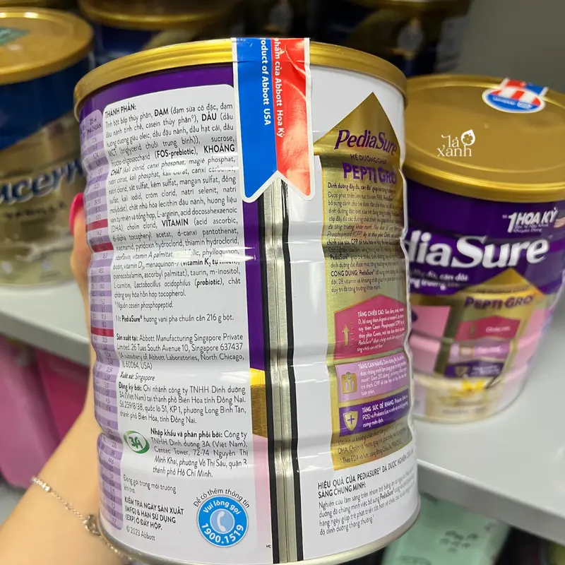Sữa bột PediaSure 850g vị vani ít ngọt sữa  cong thuc 3