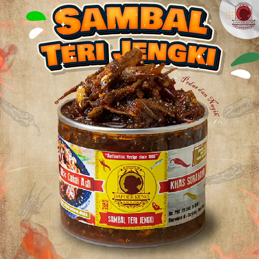 Sambal Teri Jengki DAPOER KUNO [150 Gram]
