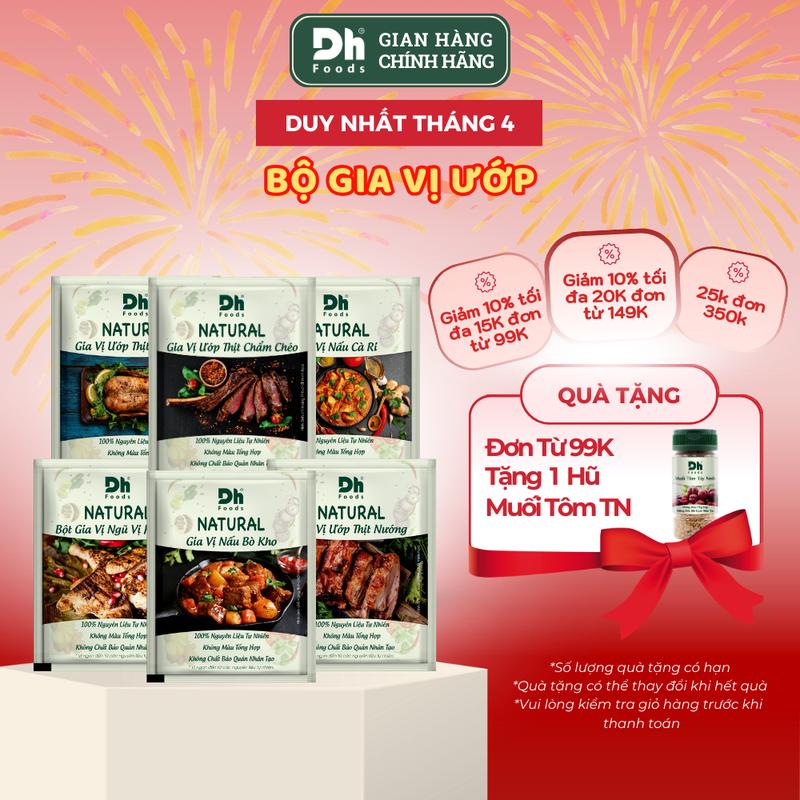 Bột GIA VỊ NẤU BÒ KHO,  ƯỚP THỊT MẮC MẬT, THỊT NƯỚNG, NGŨ VỊ HƯƠNG, CHẨM CHÉO, NẤU CÀ RI Dh Foods