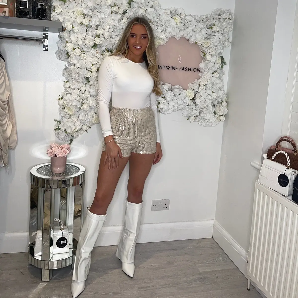 Sequin shorts