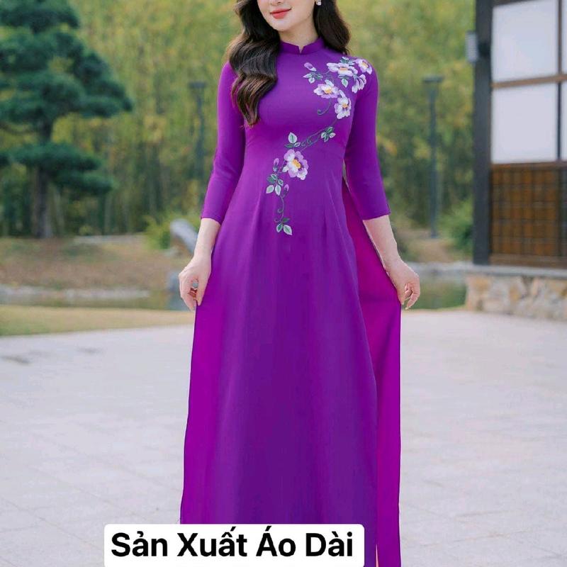 Bộ áo dài tây thi thêu cao cấp đủ size 5