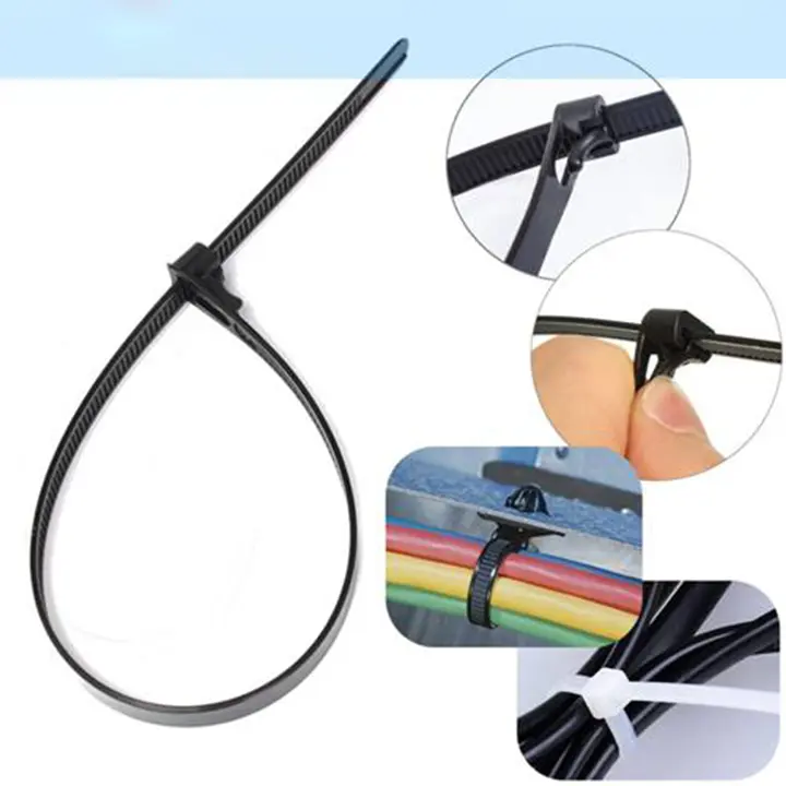 Dây thít nhựa trắng đen từ 500 đến 1000 chiếc mõi túi 1