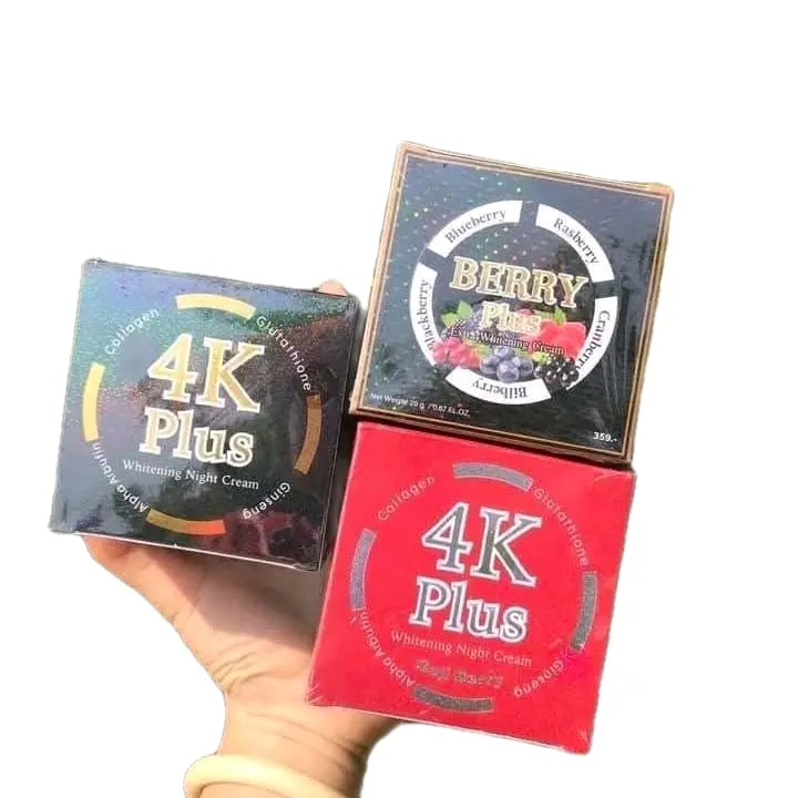 Kem 4K PLUS Thái Lan dưỡng da giúp da trắng mịn và đều màu, se khít lỗ chân lông, hết thâm mụn, nám tàn nhang