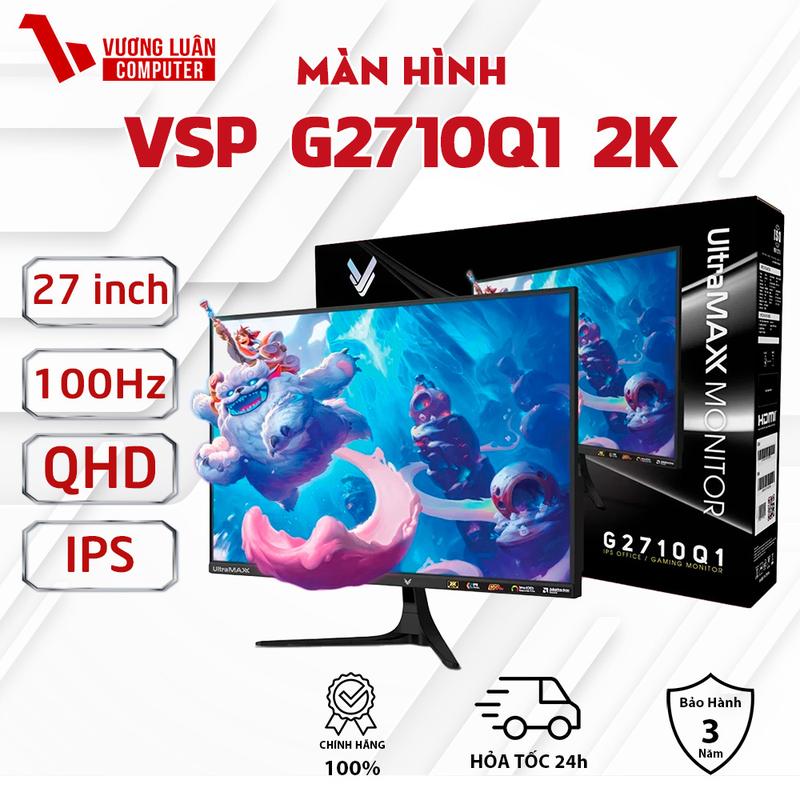 Màn Hình VSP G2710Q1 - 27 inch - 2K - IPS - 100Hz - Chính Hãng Kèm các mã 2K…