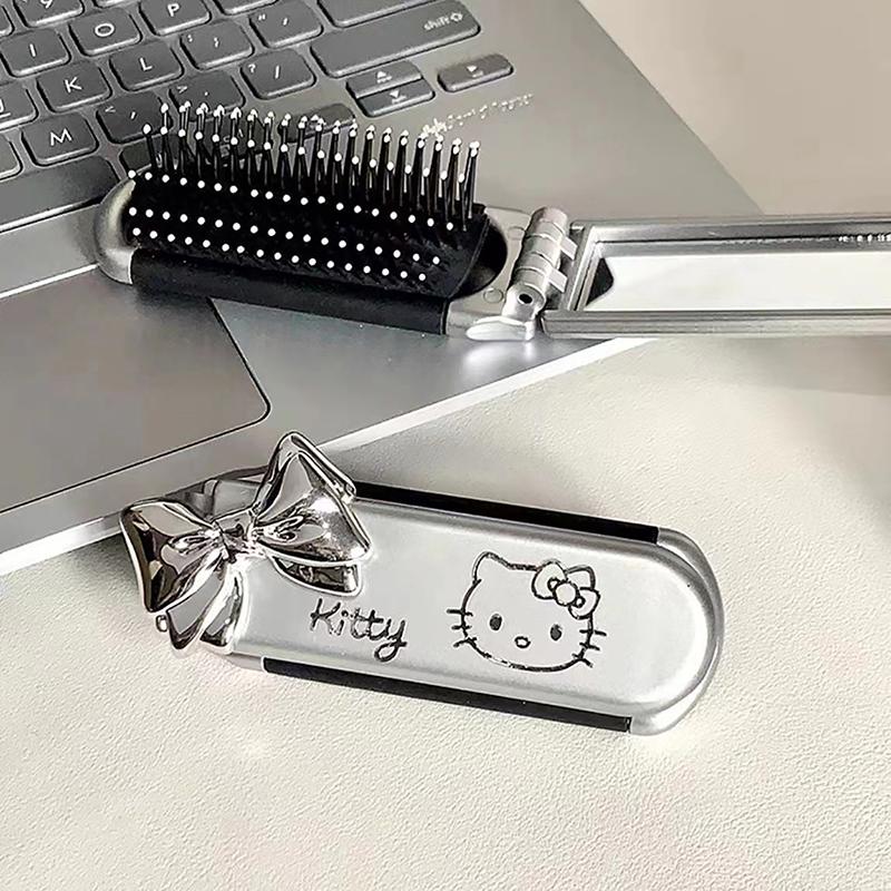 Lược Chải Tóc Gấp Gọn, Tạo Kiểu Tóc, Có Gương, Thiết Kế Anime, Cầm Tay Thích Hợp Đi Du Lịch, Lược Nhỏ Dụng Cụ 8