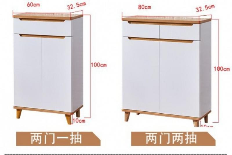 Product Introduction of 【SG Sales】Door shoe cabinet  Nordic solid wood simple modern hall cabinet  partition cabinet  storage cabinet hanger coat cabinet 3