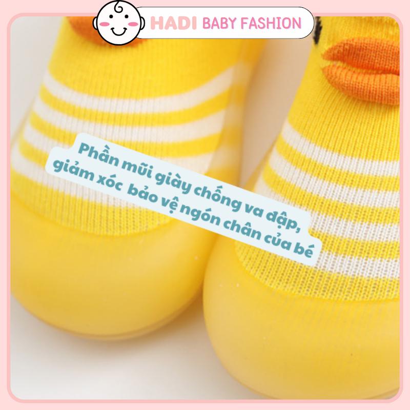 Giày Vớ Tập Đi Chống Trượt Chống Va Chạm Chống Mòn Đế Mềm Cho Bé 1-3 tuổi có ảnh thật 5