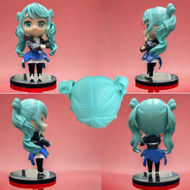 Product Introduction of Mô Hình Nhân Vật Hatsune Tương Lai, Hàng Mới Về, 6 Mũ Nhỏ Quà Tặng Hàng Hóa Anime, Bộ Dụng Cụ Nhà Để Xe Ô Tô, Đồ Trang Trí Mô Hình, Bộ Sưu Tập 1417 Người 10