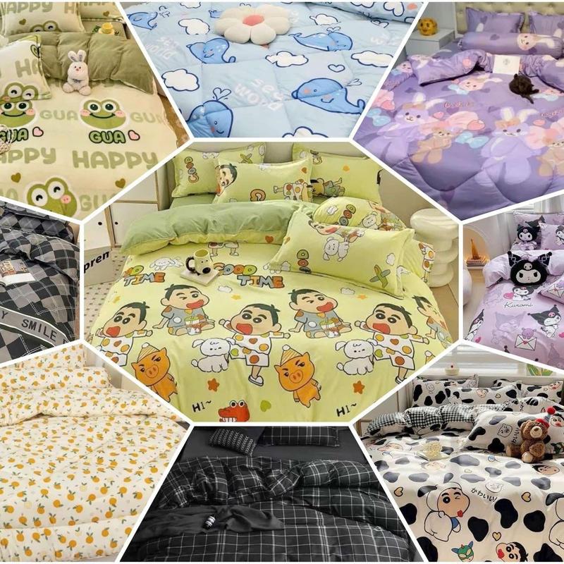 Tổng Hợp Mẫu Hot Bộ 5 món Chăn Phao Cực xᶖnh Dễ Thương Gồm: 2 vỏ gối đầu 1 vỏ gối ôm 1 ga chun bọc nệm 1 chăn