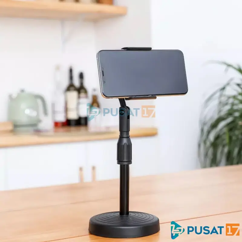 STAND HP ADJUSTABLE UNIVERSAL / HOLDER MEJA / HOLDER STAND LIVE  / STAND HP ROTARI 360 STAND HP HD25 / STAND HD25 3