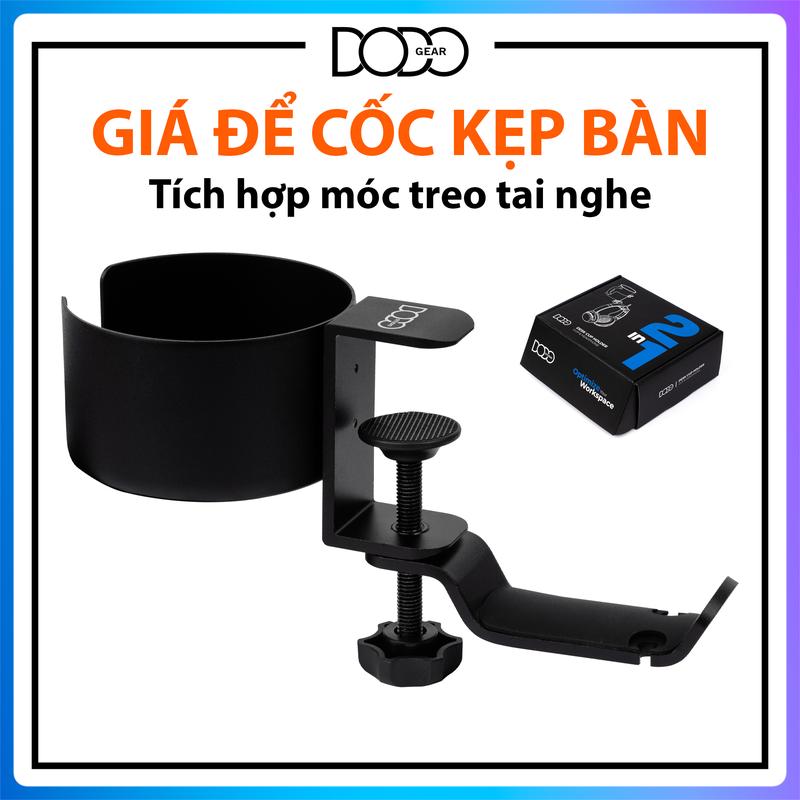 Giá để cốc kẹp bàn DoDo Studio tích hợp giá treo tai nghe móc treo đồ giá để tai nghe DoDo Gear Treo Tường