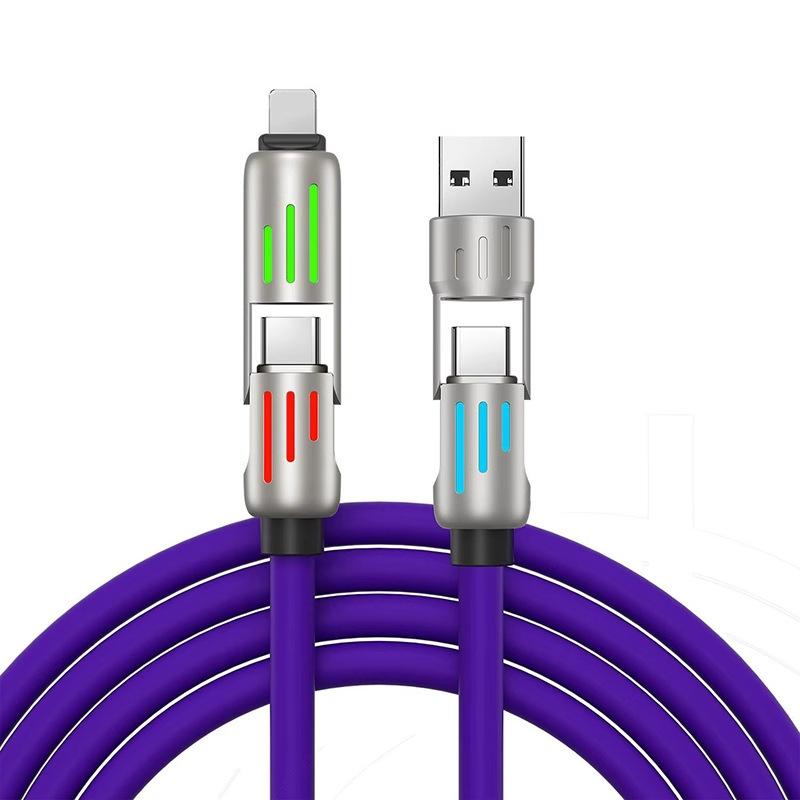 Cáp Sạc Đa Năng 4IN1 - Cho USB-Type C, Type C-Type C, Type C- iP, USB-iP