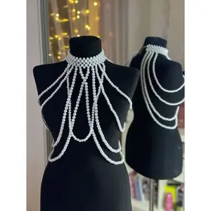 BUTIK FLA (PATRICIA) Pearl accessories aksesoris pesta wedding pearl harness