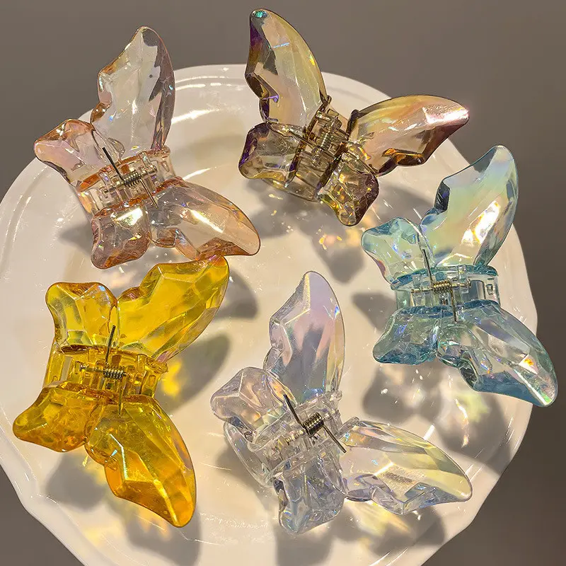 JEPITAN RAMBUT JUMBO MODEL KUPU KUPU GLOSSY CRYSTAL / JEDAI SALON KOREAN BUTTERFLY 0