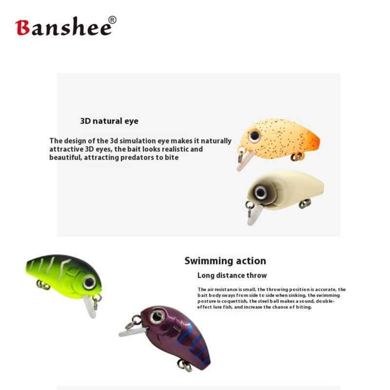 Product Introduction of Artificial Fishing Lure, 5 Counts/set Slow-sinking Rock Little Fatty Mini Stream False Imitation Bait, Fishing Accessories for Outdoor Fishing 4