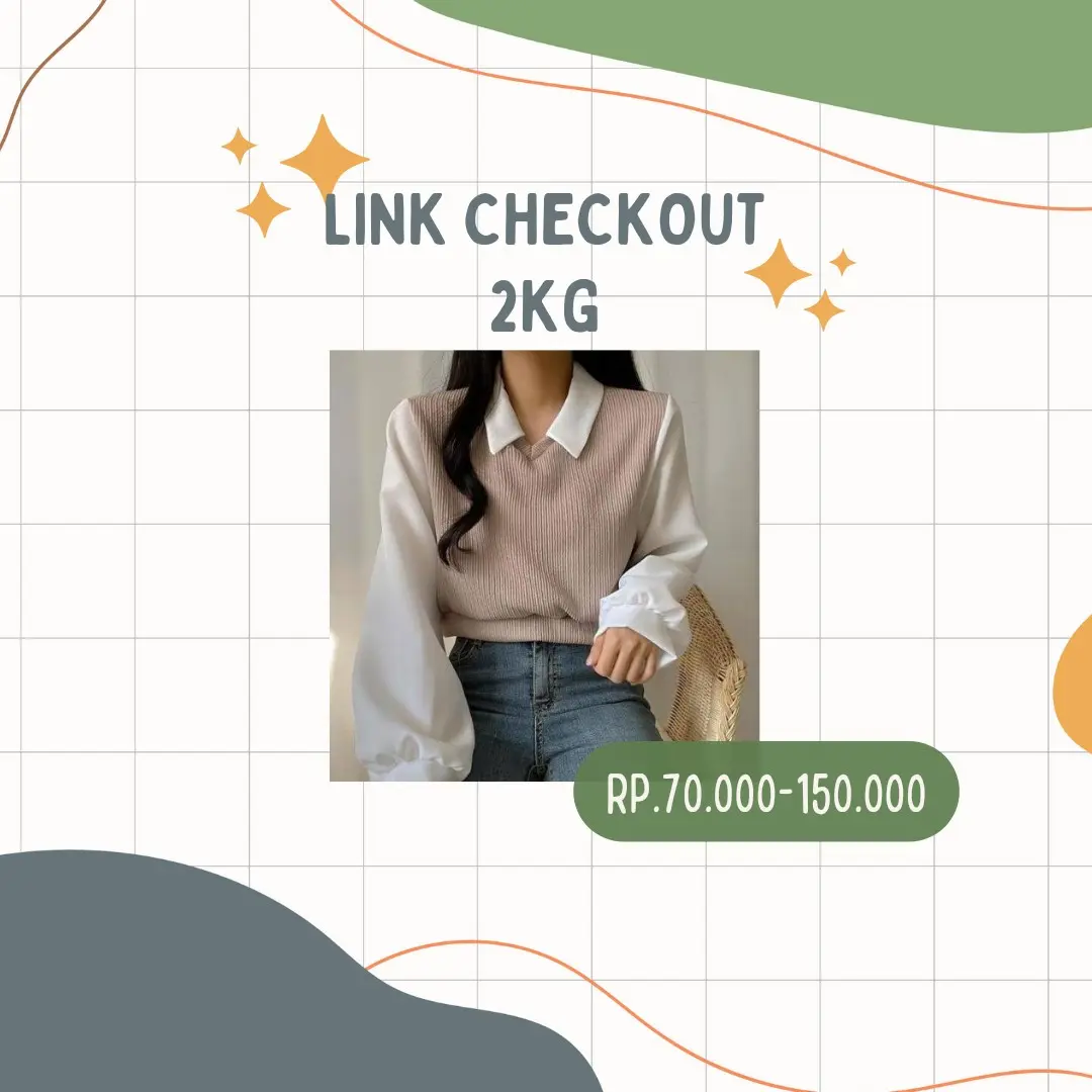 baju 2kg link checkout Katun Santai Katun
