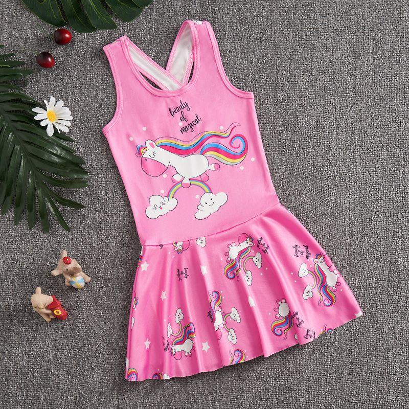 Product Introduction of Girl's One-Piece Swimming Suit Summer New Medium and Large Children Swimming Princess Skirt Little Girl Baby Swimsuit 12