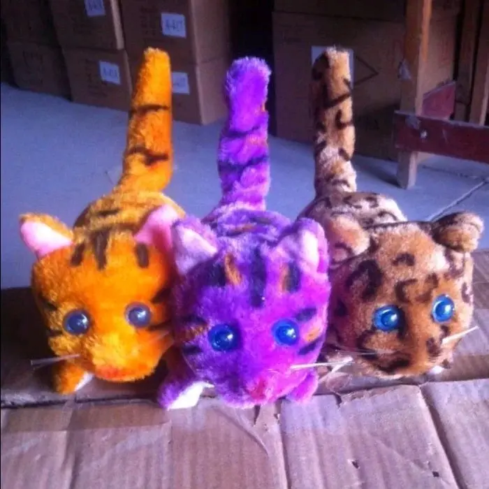 Mainan Anak Robot Kucing Boneka Hewan Kucing Bisa Bergerak Suara Dan Lampu 4