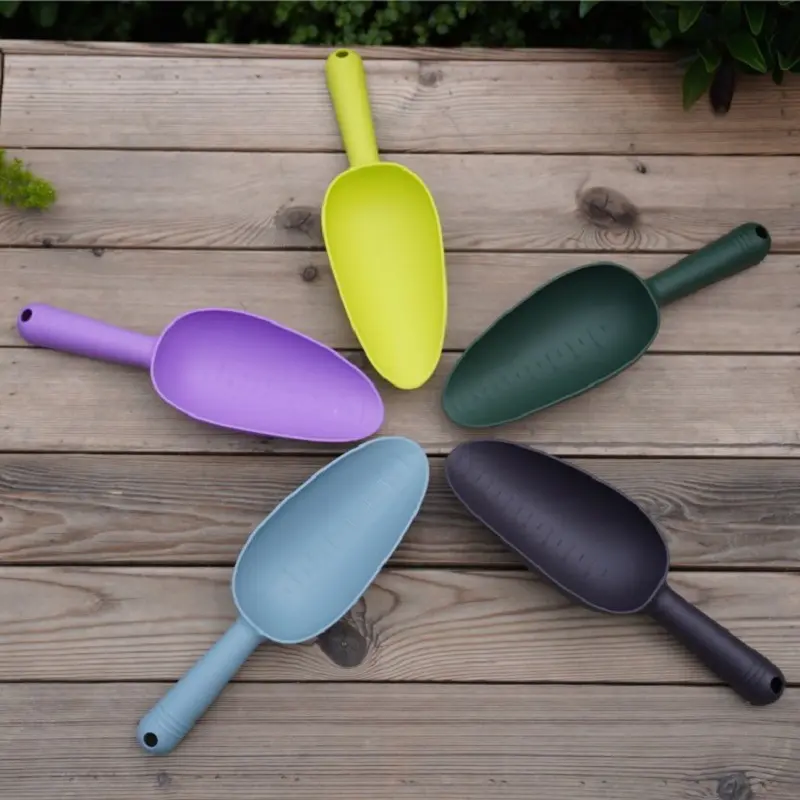 Plastic Long Handle Soil Shovel Succulent Green Plant Potted Soil Shovel Balcony Planting Vegetables Digging Garden Three-piece