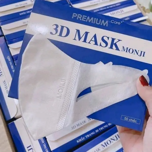 Hộp 50 chiếc Khẩu Trang 3D Mask MONJI Phụ Kiện Women Voi Accessories 0