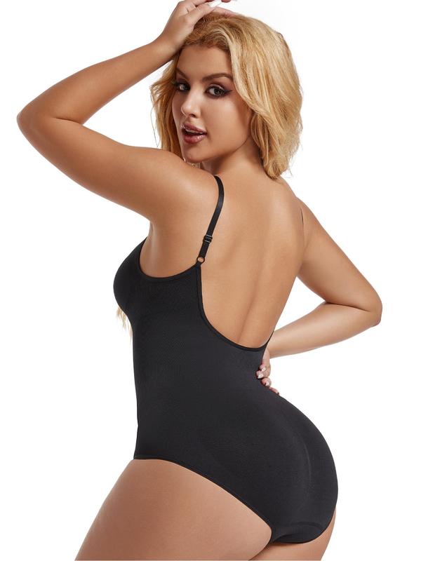 Women's Backless Shapewear Bodysuit, High Stretch Seamless Tummy Control Shaper, Tummy Tuck Corset Bodysuit for Daily Wear, Ladies Shapewear for All Seasons 4
