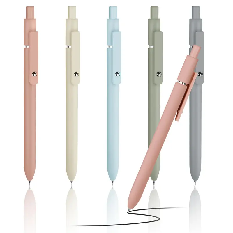 0.5mm Gel Pen (5 Counts/set), Smooth Writing Gel Pen, Cute Stationery Pen for Office School Student, Gift for Girls 6