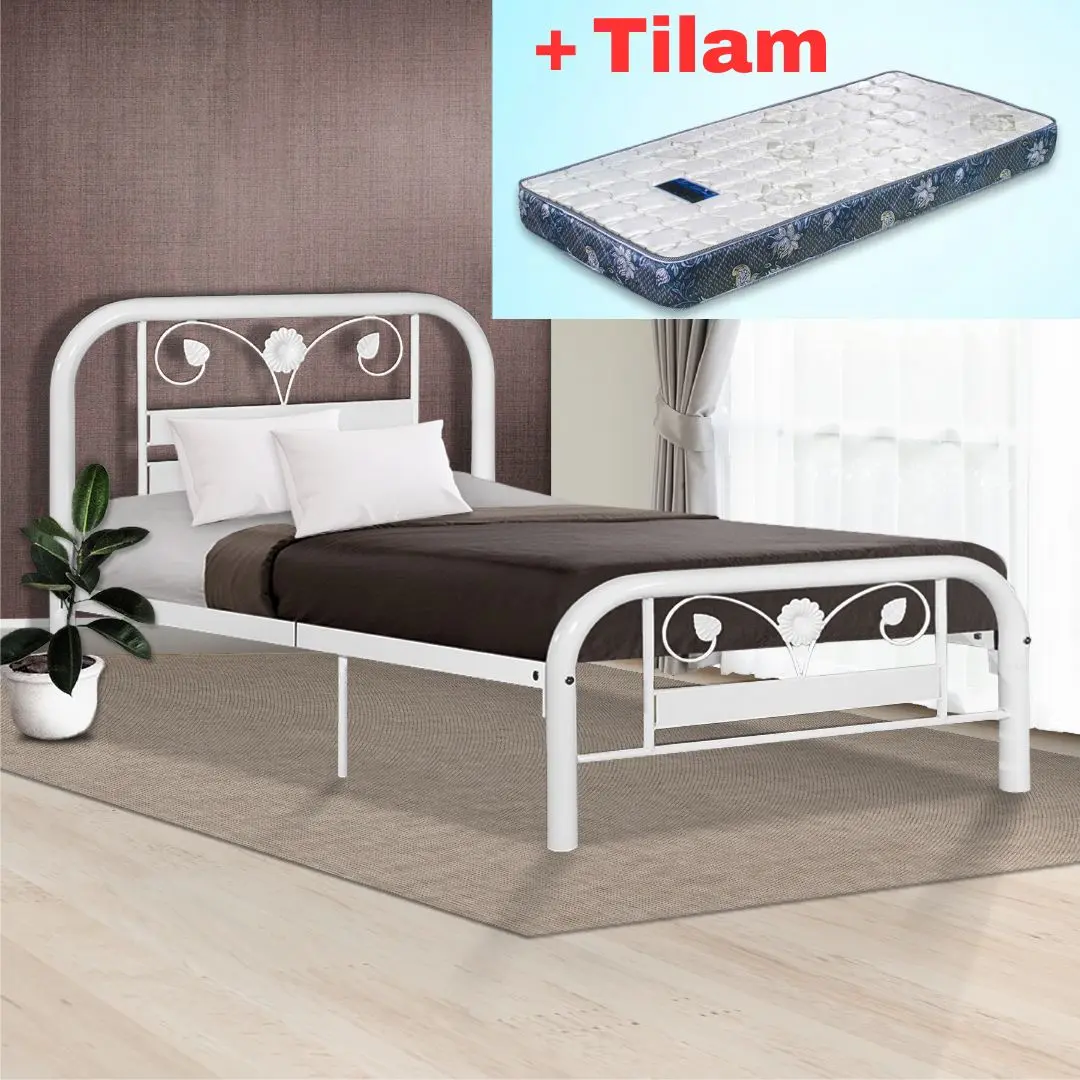 (DIRECT KILANG) JKEE SUPER BASE Solid Metal Single Bed Frame / Katil Bujang Besi SUPER BASE / Katil Besi Tebal Furniture