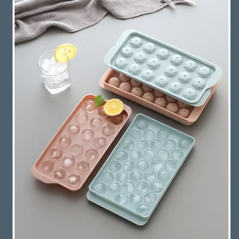 Cetakan es Model jumbo  bulat isi 33 grid  sama bentuk diamon 21 grid Bisa untuk membuat coklat, jelly, es dan lainnya 6