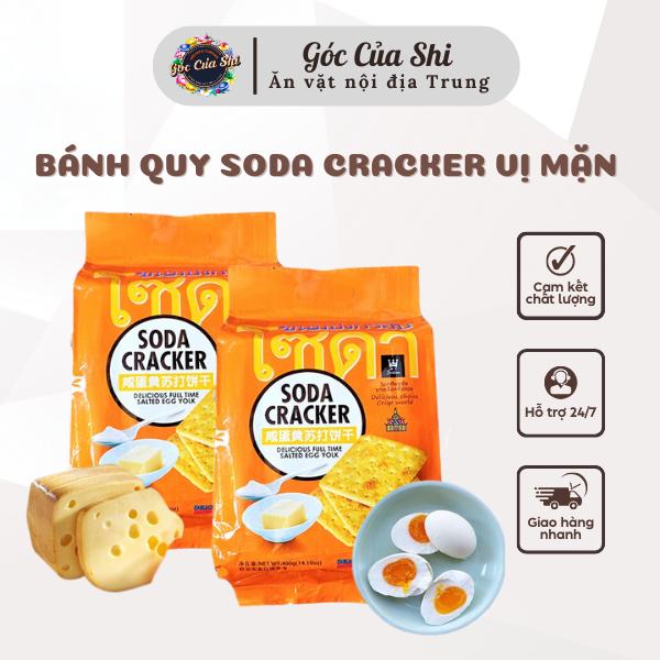 Bánh Quy Soda Cracker Vị Mặn Thái Lan 400g - Ăn Vặt Linh Vy