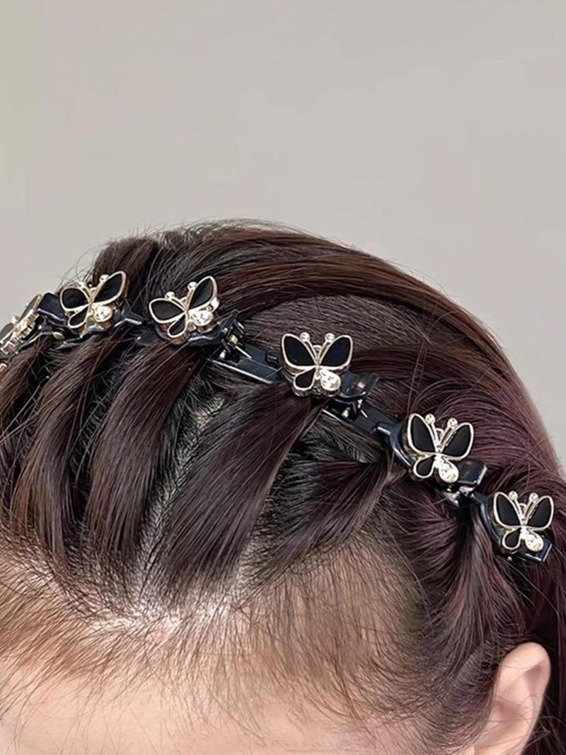Product Introduction of Butterfly Decor Headband, Elegant Hair Hoop for Women & Girls, Fashion Hair Accessories for Party, Daily Clothing Decor 8